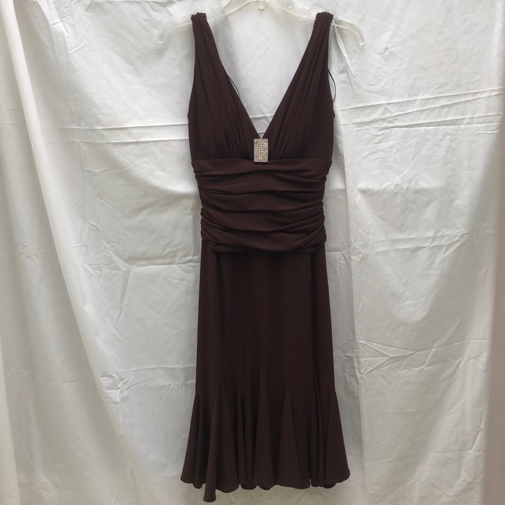 JS Collections Diamond Rouche Dress NWT
